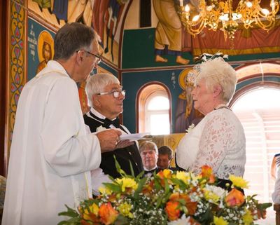 Renewal of Vows in Paphos with the Anglican Church of Paphos - older couple.